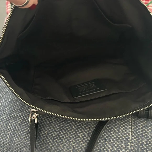 Coach Black Leather Satchel - Picture 6 of 7